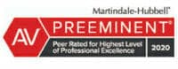 Martindale-Hubbell Preeminent Rating 2020