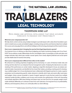 National Law Journal Legal Technology Trailblazer